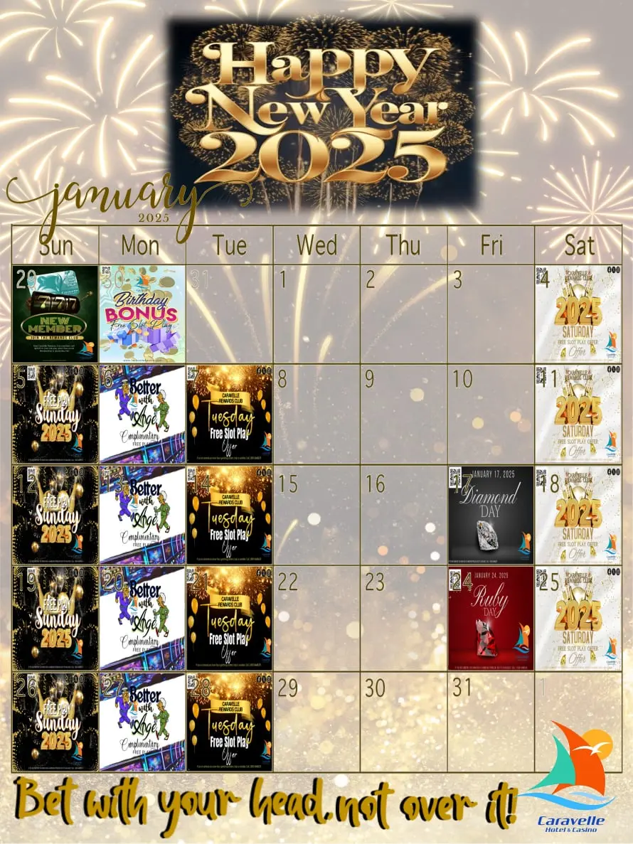 January Promotions Calendar